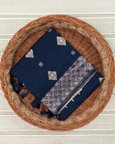 SC3018 - Linen Copper And Silver Butta With Stone